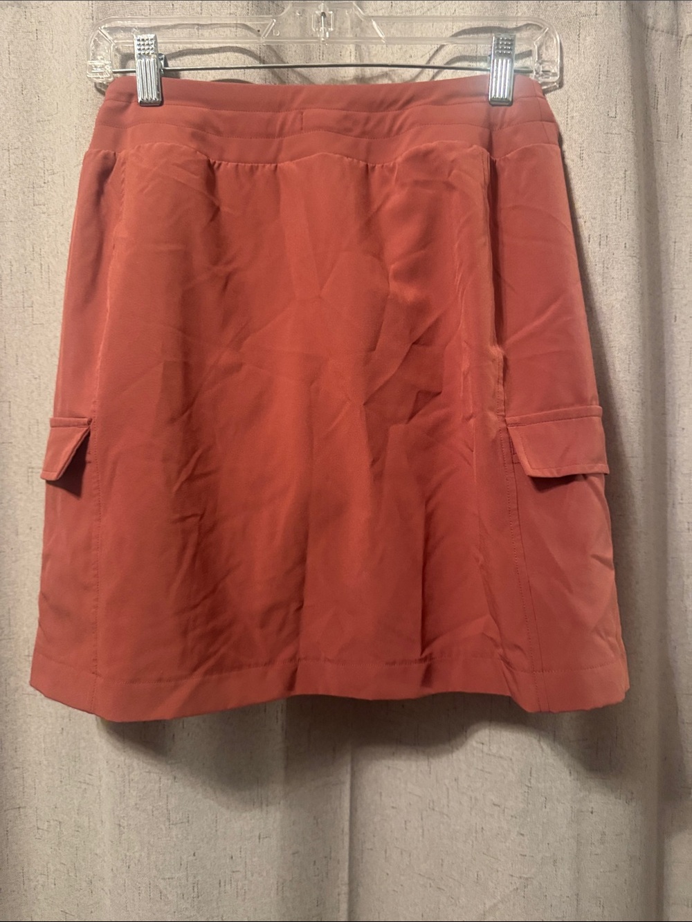 RBX Rust Drawstring Cargo Mini Skirt - Picture 2 of 3